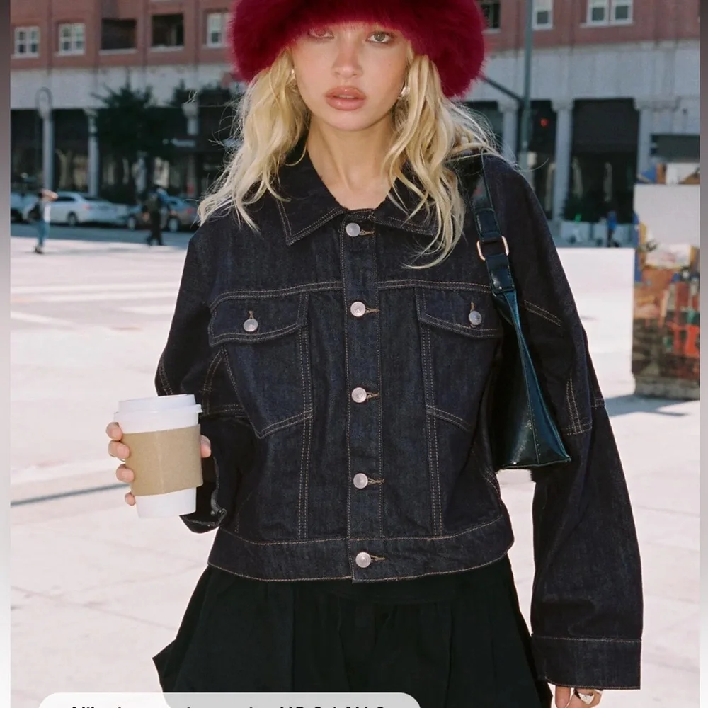 Princess Polly HUGHES JACKET DARK WASH DENIM - Picture 5 of 10